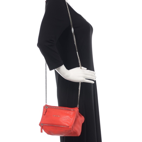 GIVENCHY Red Sugar Goatskin Mini Chain Pandora Bag - Picture 4 of 16